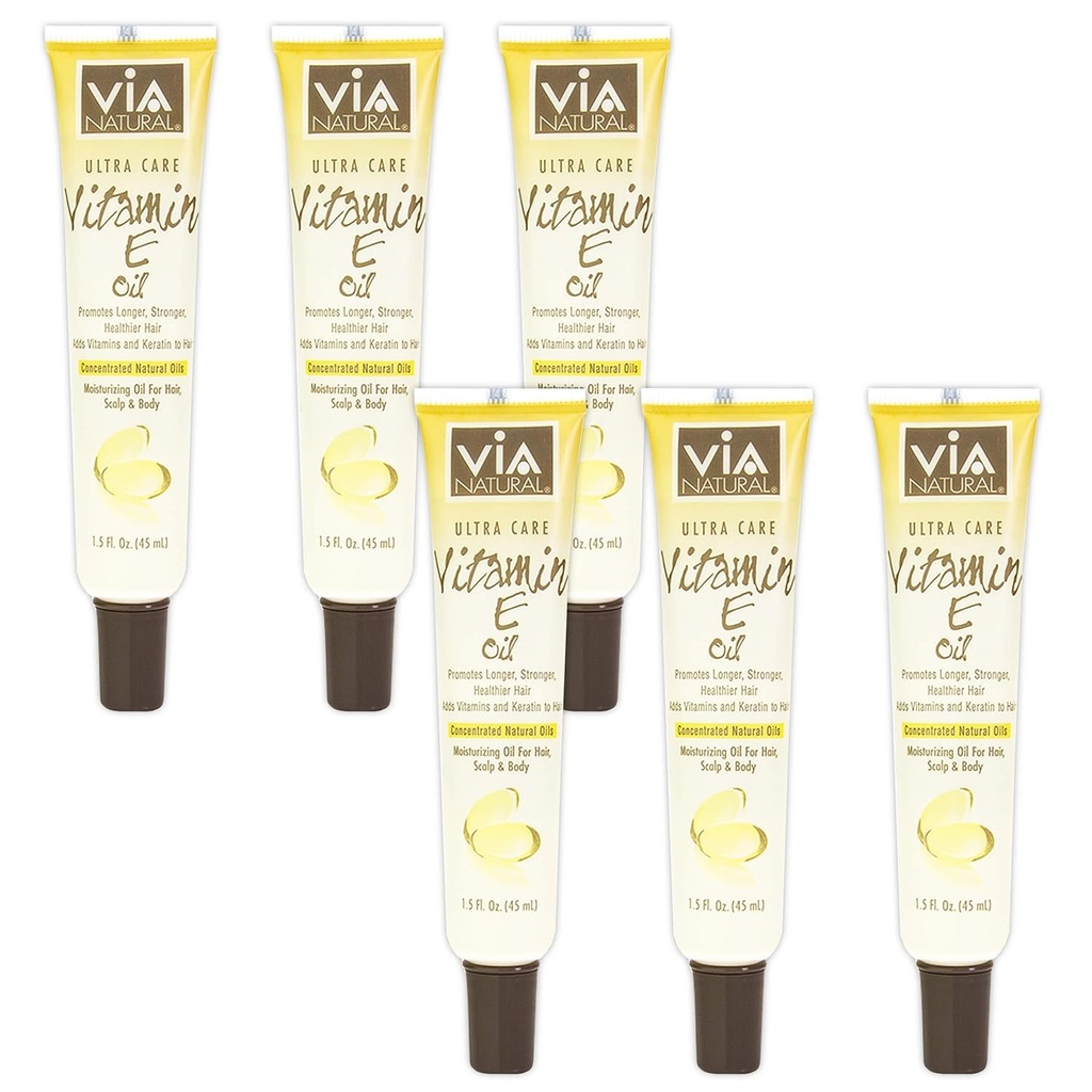 (PACK OF 6) Via Natural Ultra Care Oil- Vitamin E (1,5oz)