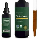 Global Parannuskeskus - Selenium 200mcg, Selenium Supplement Drops with Organic Ingredients, Antioksidantit Kilpirauhasen ja immuunituki, ei-GMO & Gluteeniton, miehille & naisille - 2 Fl Oz