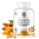 NaturoBliss Turmeric Curcumin with BioPerine 1500mg - Non GMO - Gluteeniton - 90 kapselia