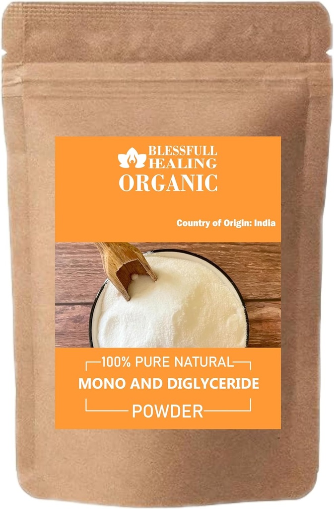 Organic Mono And Diglyseride Powder 100% Pure Natural 100 Gram / 3,52 oz