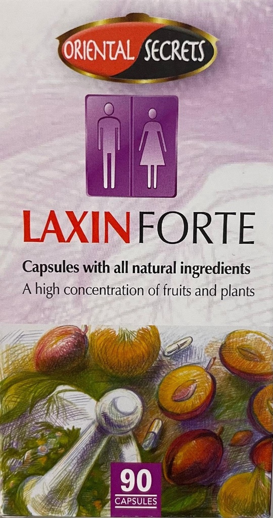 Laxin Forte säännöllinen Bowel liike 90 kapselia Kosher