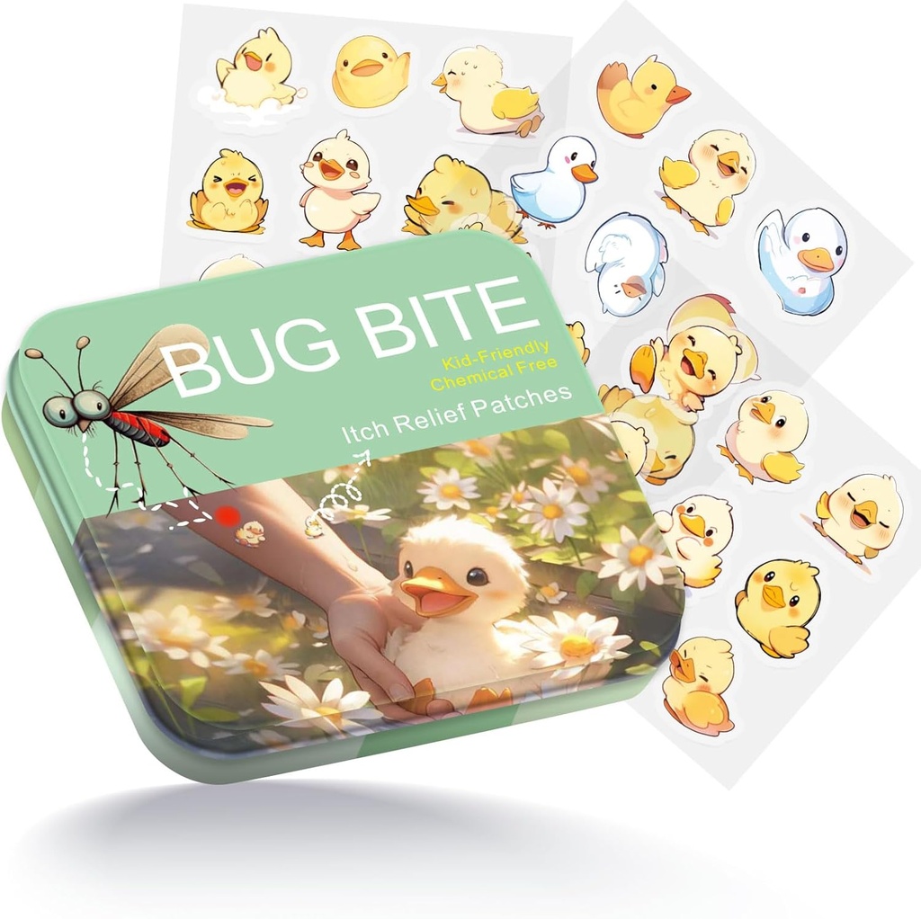 Bug Bite Itch Relief Patchs 54 Count, Söpö Ankka Hydrocolloid Patchs eri ryhmien ihmiset,Matkailu Essentials kutina Mosquito Relief eri ryhmien ihmiset