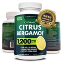 Citrus Bergamot Supplement - 150:1 Extract, 1200mg per servering, 80% polyfenoler, tillskott för högt kolesterol, italienska källa, 60 greve, 1 månad leverans, tillverkad i USA