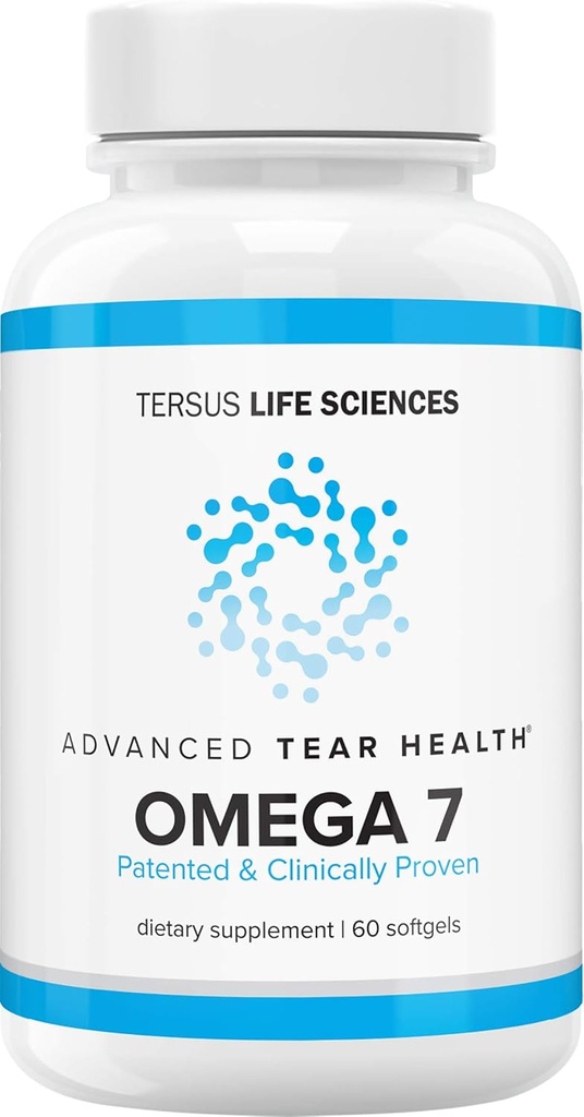 Cardia 7: Kyynelterveys - 60 Count - Advanced Dry Eye - Omega7 Natural - Assistentit kuiva silmä, kyynel laatu ja rauhoittaa Ärsytys