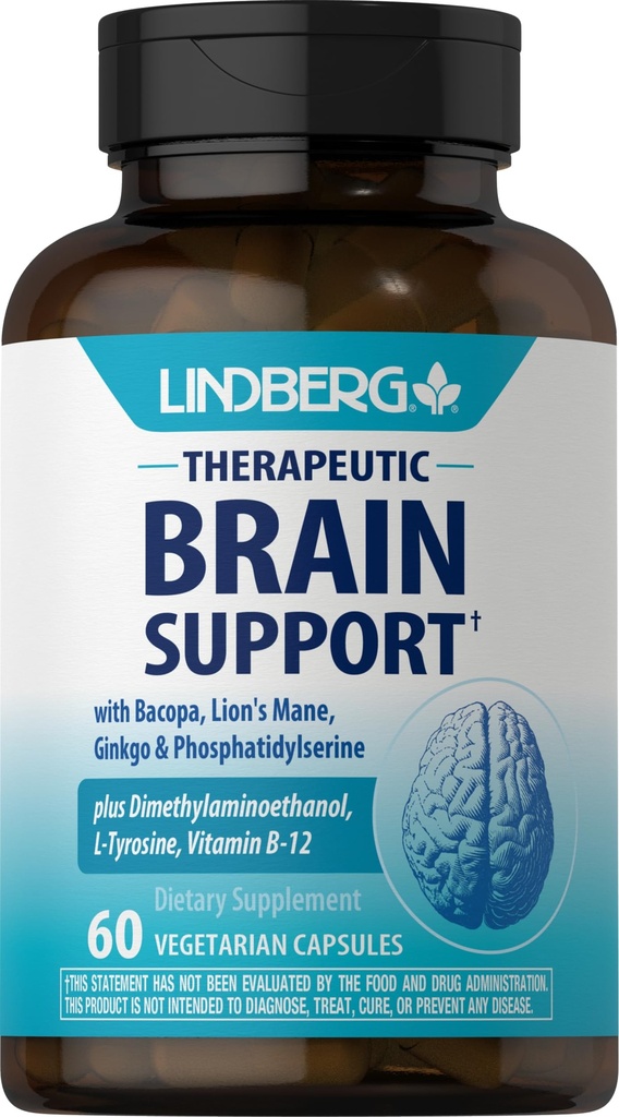 Lindberg Brain Support Supplement for Women and Men ... 60 kapselia 