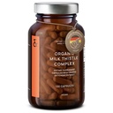 CLAV Organic Milk Thistle & Artisoke Extract Complex -Rich in Silymarin & Bitters - Maksan tuki + Detox täydentää - 120 kapselia (60 päivän tarjonta) - Vegan - Valmistettu Saksassa