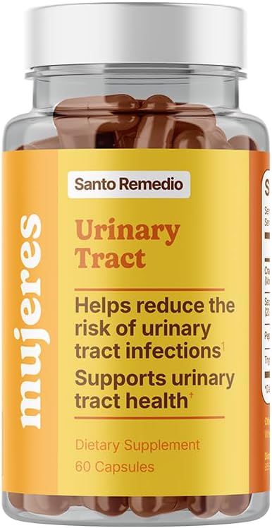Santo Remedio Virtsan Tract, Ravintolisä, auttaa vähentämään virtsan Tract infektiot, ainutlaatuinen Formula karpalot, probiootit, ja Entsyymit, Kliinisesti todistetut ainesosat, ei-GMO, 30 Servings