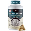 Naturealm Lions Mane Mushroom Supplement - Organic Brain Support for Focus Mental Clarity - Non GMO kognitiivinen toiminto - 90 kasvissyöjä Kapselit