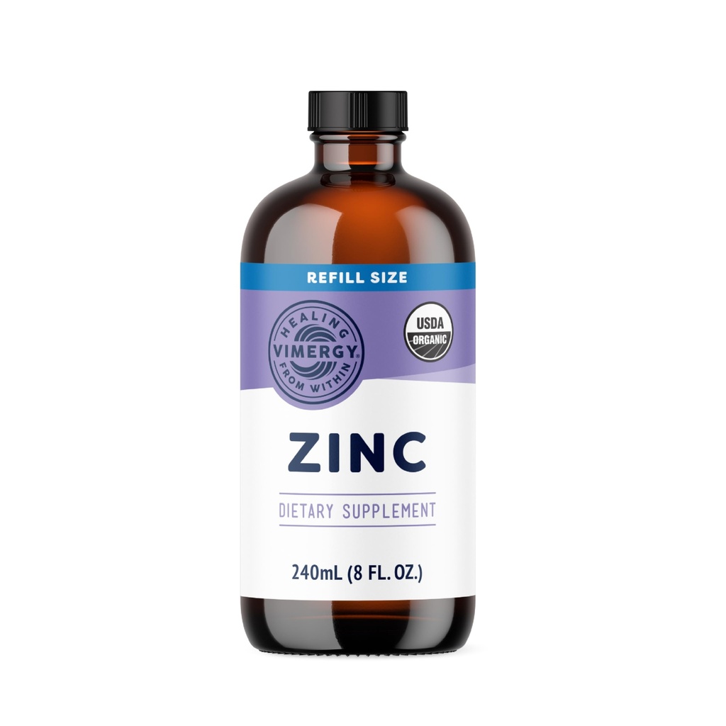 Vimergy Organic Sinkki täydentää naisille ja miehille (7,5 mg nestemäinen sinkki per serving) Nopea absorbing Immuuni tuki, edistää terveet luut ja iho, USDA Certified Organic, Vegan, jopa 120 tarjoilua (240mL)
