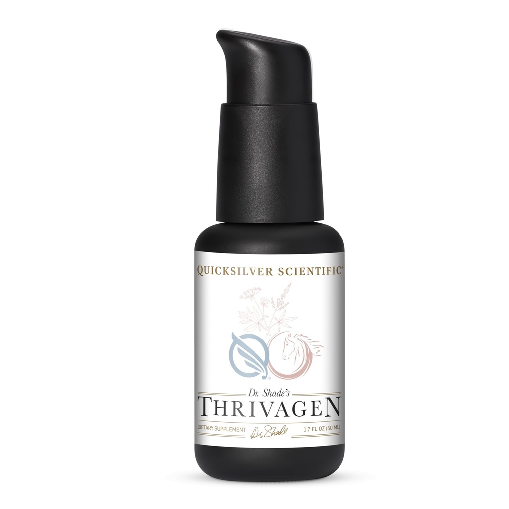 Quicksilver Scientific Thrivagen - Women's Health Supplement med 15 Energy, Hormone Balance & Adrenal Support Botanicals - Adaptogenic Herbs med Shatavari, Rhodiola & Maca Root (1.7oz / 50ml)