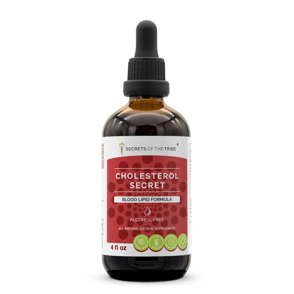 Heimon salaisuudet - Kolesteroli Secret, veren rasvaa Formula, kasviperäisten täydentää Blend Drops Alkoholiton nesteuute 4 fl oz