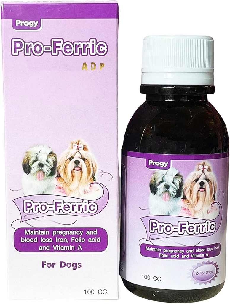 PRO-FERRIC 100 CC. Liquid Tonic paras lemmikki booster verituki koirille pennut Rauta ja monivitamiinit täydentää Super kasvava eläinten immuniteetti energia ja teho, Fooli B6 B12 edistää Red Verisolu