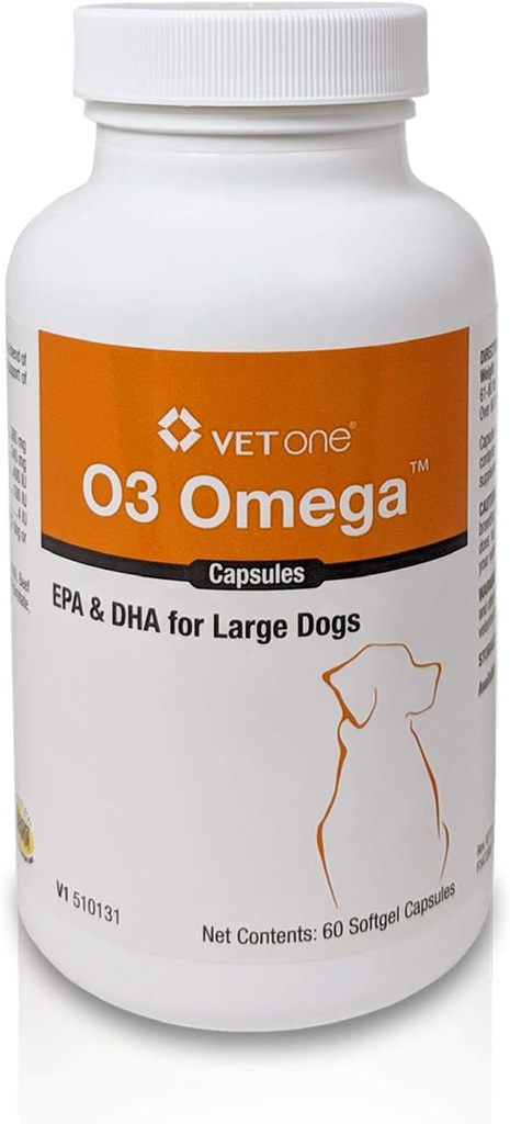 VetOne 03 Omega Soft Gel 60 Count Caps suurille koirille