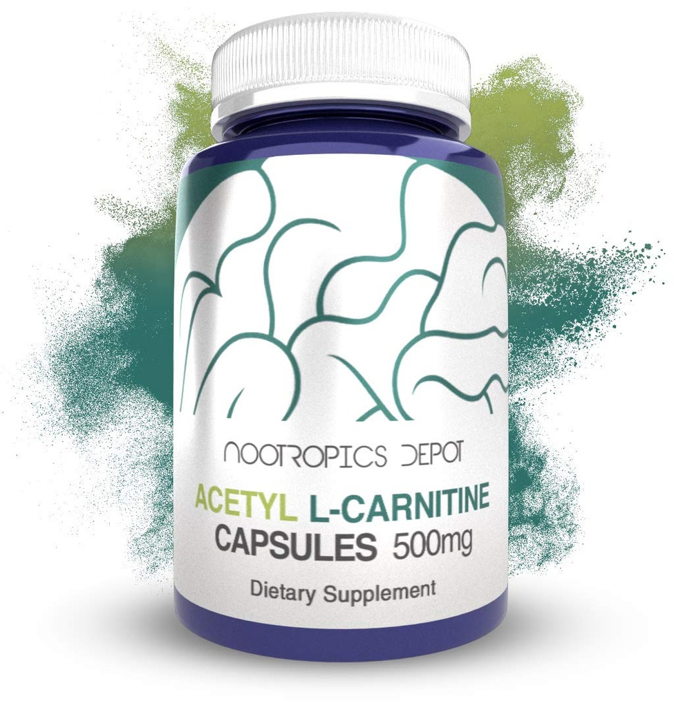 Nootropics Depot Acetyl L-karnitiinikapselit ... 500 mg... 90