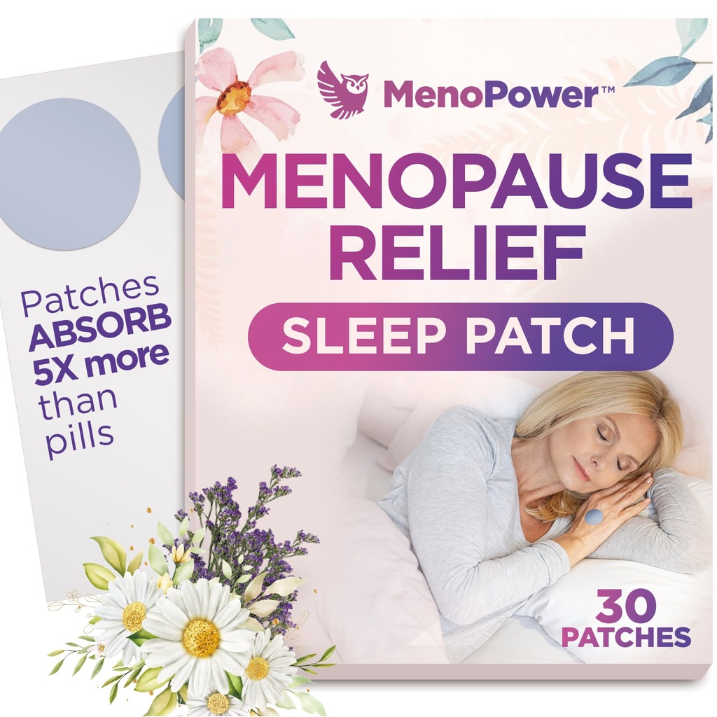 Jäähdytys Comfort Sleep Patchs for Women - Vaihdevuodet Relief for Better Nukkumisapu - Sleep Supplement for Rentoutumista & Extra Strength - Tuki kuumia välähdyksiä, laatu uni & vähentää väsymystä - 30 paikkaa