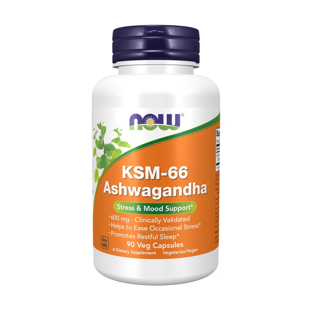 NYT lisäravinteet, KSM-66 Ashwagandha®, stressi- ja unituki, 90 Veg-kapselia