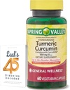 Spring Valley Turmeric Curcumin täydennysosa Bundle kanssa Lualin 45 Diabetes Dekoodattu Complex kanssa CurcuWin ...