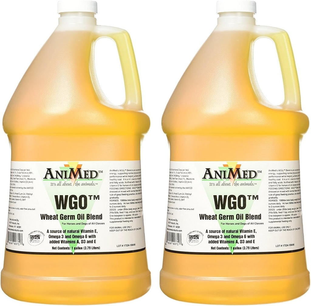 AniMed WGO Vehnä Germ Oil Blend Supplement, 1 Gallon (2 pakkaus)