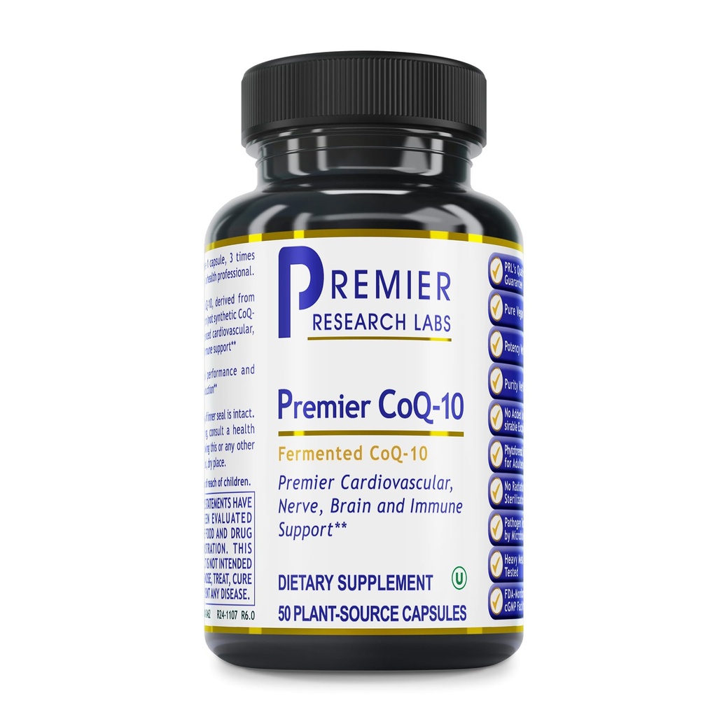 Quantum Nutrition Labs CoQ-10 Qltured - Coenzyme Q10, Co Q 10 Supplement, 100mg Kapselit Heart Health, Hermo, ja Immunosupport, Ubiquinol Co Enzyme Q-10 Red Algae - 60 Kasvissyöjä Kapselit