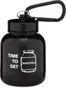 ONMYWHEY - Protein Powder & Supplement Funnel Keychain, Kannettava To-Go Container varten kuntosali, harjoitukset, Fitness, & Travel - TSA hyväksytty, Aika saada Wheysted