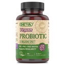 DEVA Vegan Probiotic Supplement - Pre, Pro, ja Postbiootit varten Ruoansulatusterveys, 5 miljardia PMY, Soil-Baseed, Spore-Forming, Dairy Free, FOS Prebiootit, naisille ja miehille, Vegan Kapselit, 90 Count