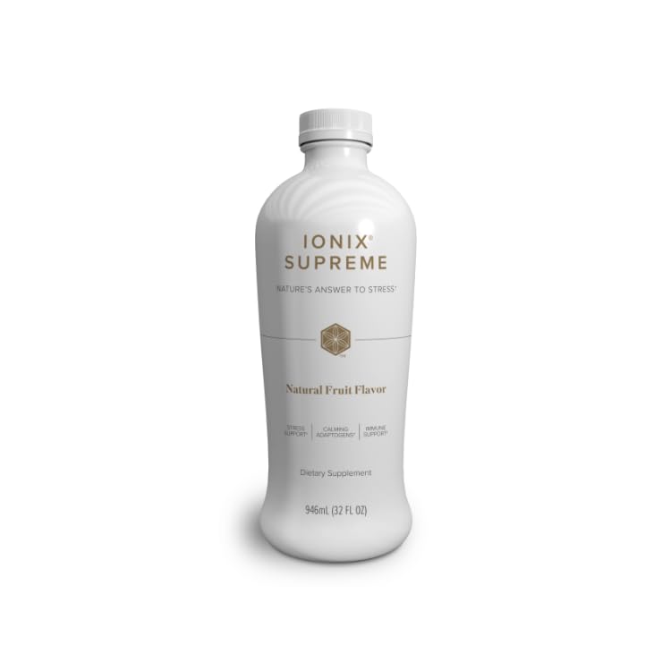 Isagenix Ionix Supreme - Juo Niacin, B12-vitamiinin, B6-vitamiinin ja Riboflaviinin kanssa auttaa taistelemaan stressiä - 32-Juomapullo (Luonnonhedelmät maku)