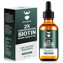 Parran kasvu öljy - 2X keskittyminen Biotin parta öljy miesten (2 oz) - Luonnollinen miesten parta öljy Argan Oil, Jojoba öljy ja vitamiini, parta kasvu pehmitin, Moisturizer (Cedarwood)