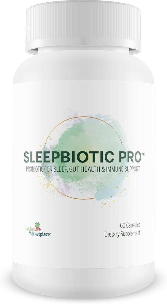 Sleepbiotic Pro - Multi-Strain Probiotic Sleep Support - Aid Gut Health & Immune Support - Främja avkoppling och sömnkvalitet med Premium Probiotika - Lactobacillus & Bifidobacterium - 40 miljarder CFU