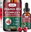 B12-vitamiini 5000 mikrog ... Vegaani B12-nestetippa Sublingual Supplement ... Metyylikobalamiini w/Folaatti, biotiini, C-vitamiini, B3, B5, B6, B8 pitkäikäiselle energialle ja terveelle aineenvaihduntalle, 2 fl. oz.