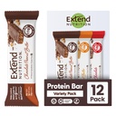 Laajenna sokerittomia proteiinipatukoita, täydellinen diabeettinen välipalat, korkea proteiini ja kuitu, Nälkä ohjaus ja vakaa energia, alhainen carb, Keto Friendly (12 Count, Variety Pack)
