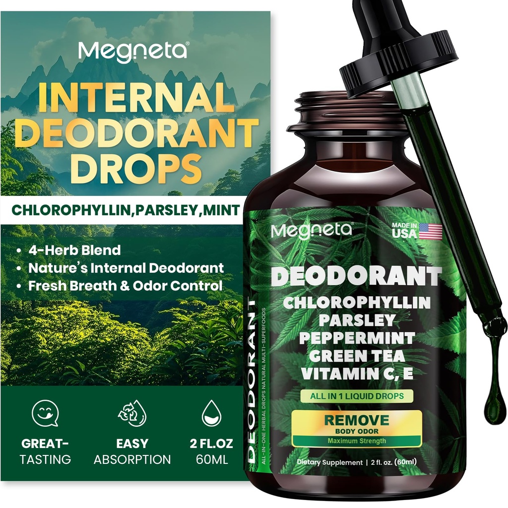 Klorofylli Liquid Drops ... Body Deodorizing Supplement for Women & Men...