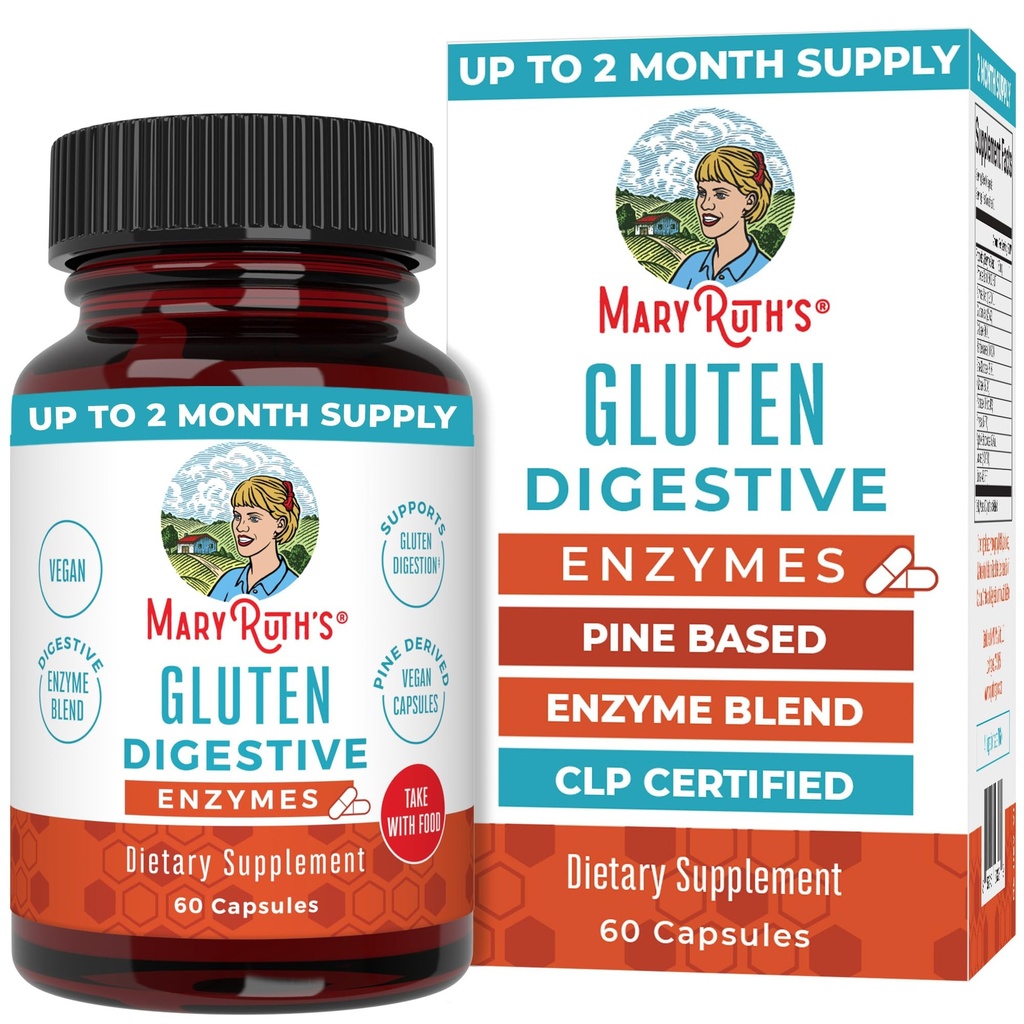 MaryRuth Organics Gluteenittomat Entsyymit Kapselit 