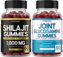 DORADO NUTRITION Shilajit Gummies for Men & Women (60 Gummies) and Glukosamiini Chondroitin (60 Count)