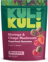 Kuli Kuli Super Energy Gummies - Energy Supplements Moringa, kofeiiniton Natural Energy Booster - 60 Ei-GMO, Gluteenittomat Moringa Gummies