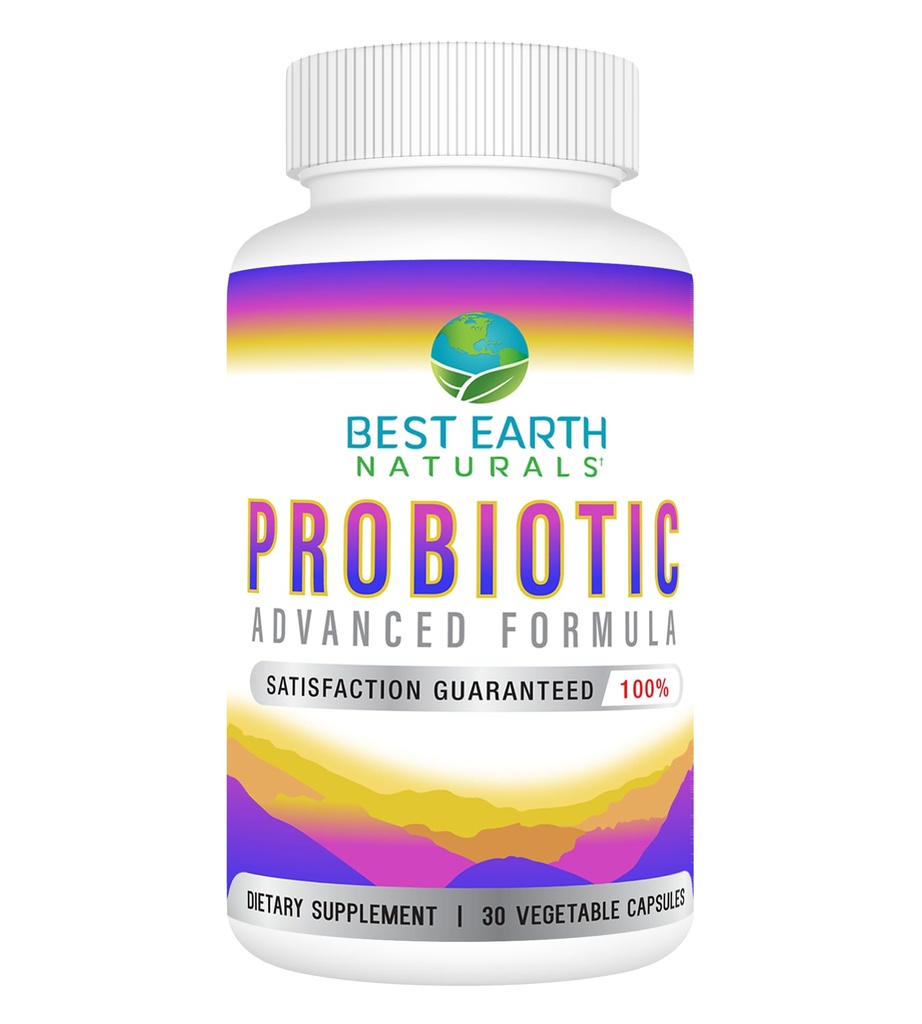 Best Earth Naturals Probiootit Advanced Formula naisille ja miehille 5,75 miljardia PMY - 30 kapselia (30 päivän toimitus)