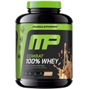 MusclePharm Combat 100% Whey Protein Powder, Cappuccino smak, snabb återhämtning & Muscle Få med Whey Protein Isolate, High Protein Powder för kvinnor och män, Gluten Free, 5 lb, 70 portioner