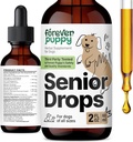 Ikuisesti Pentu Senior Dogs Drops - Immuuni & aivojen tuki Complex vanhimmat koirat kaikki rodut & koko - vitamiinit ja lisäravinteet vanhempia lemmikkejä - elintarvikkeiden täydentää - 2 oz