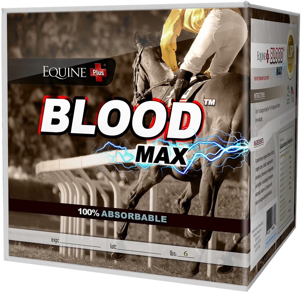 (6 lbs.) - Performance Red Blood Cell Health Rakentaja hevosille - 100% Absorbable Iron, Kupari, Sinkki & B Complex Vitamiinit