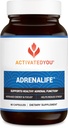 ACTIVATEDYOU AdrenaLife- Calmness and Relaxation Adrenal Support Supplement for Stress Relief, Restful Sleep och Focused Energy w/Magnesium, Vitamin B12, & Rhodiola Rosea Extract (90 kapslar)