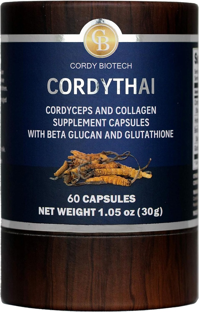 Cordyceps Extract ja Collagen Supplement 60 kapselia
