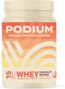 Podium Nutrition Whey Protein Powder, Chocolate Brownie, 22g Protein Per Serving med Digestive Enzymes, Whey Protein Isolate & Concentrate, Gluten Free, Low Carb, Low Sugar & Soy Free, 15 Servings