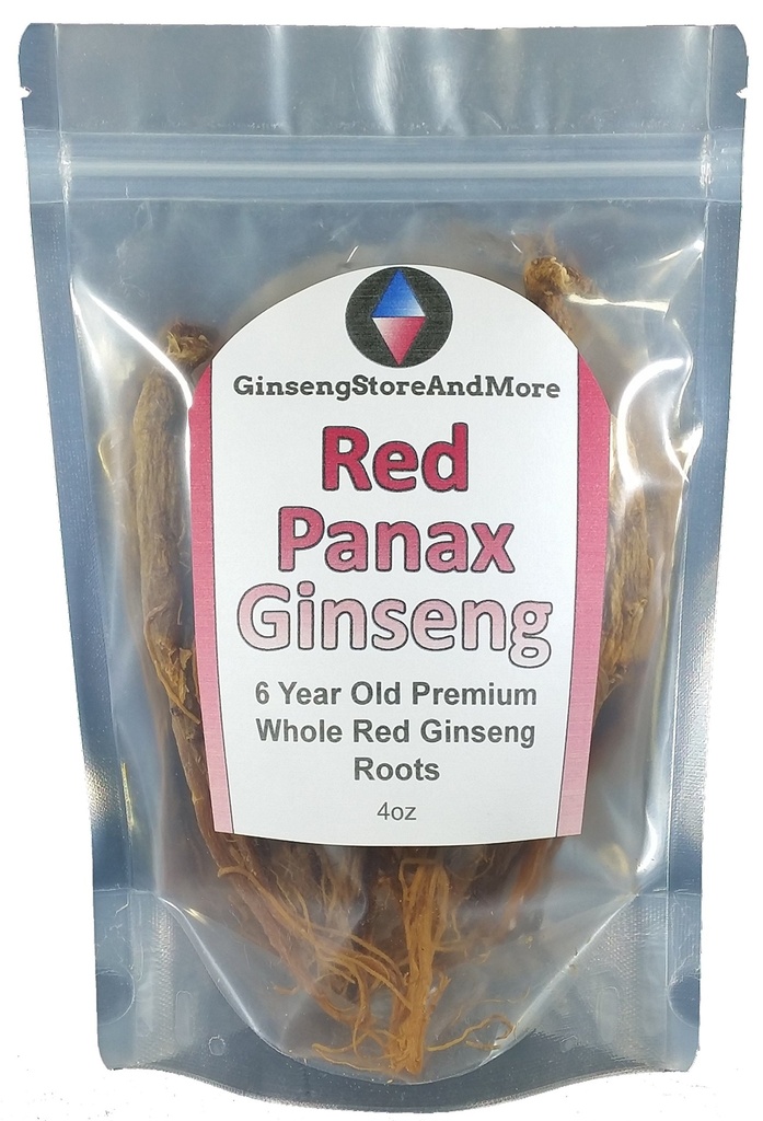Punainen Panax Ginseng 1-16oz ... 6 vuotta vanhat juuret... Korean punainen ginseng... Premium...
