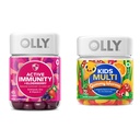 OLY Gummy Active Immuniteetti + Elderberry 45 Gummies & Kids Multivitamiini Gummy Matoja 70