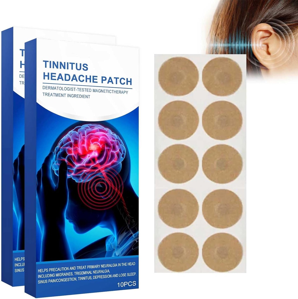 Tinnitus Patches 20 PC, Ear Patches för Tinnitus, Ear Patch, Hearing Weaken, Itchy Ears/Non-Woven Fabric Patch (20PCS)