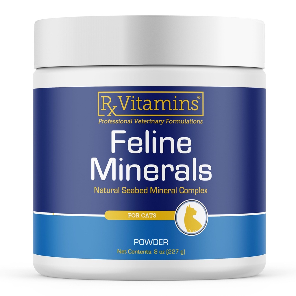 Rx Vitamiinit Feline Minerals - Tauriini Cat Heart Health - Kalsium Joint Supplement - Immuunituki kissat magnesiumia ja kaliumia - iho ja turkki täydentää - 8oz