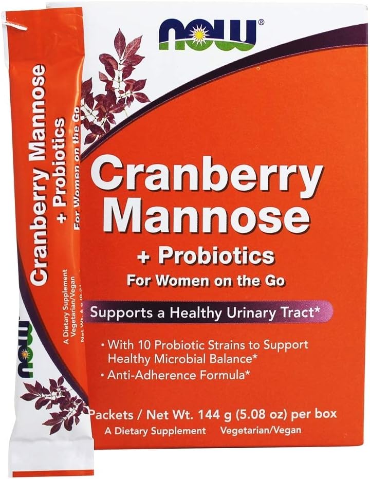 Nu livsmedel Mannose Probiotic Cranberry, 24 CT