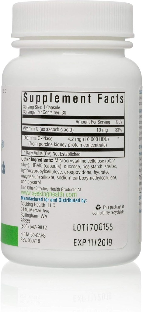 Hakeminen Terveys Histamine Block DAO Supplement Enzyme 