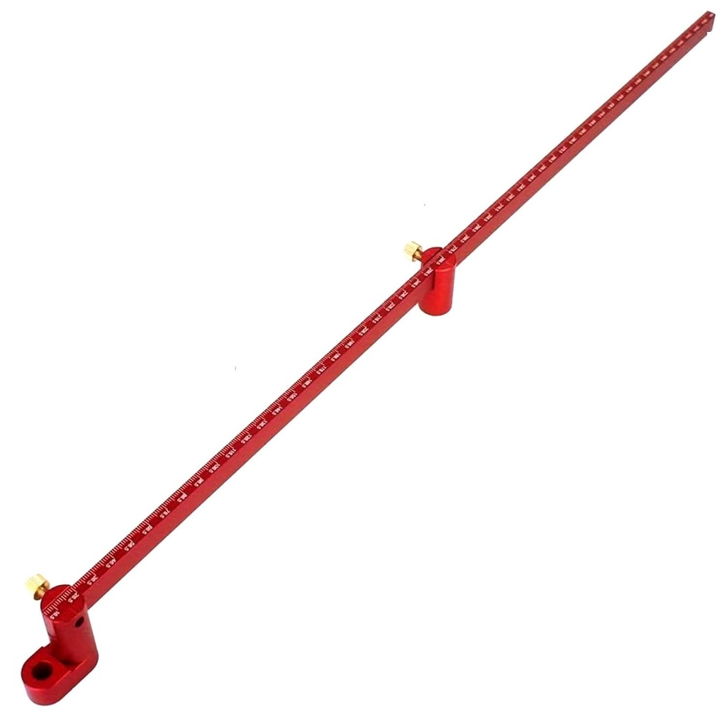 550mm Circle Kompassi, suuri puutyö kompassi Scriber, piirustustyökalu (punainen)