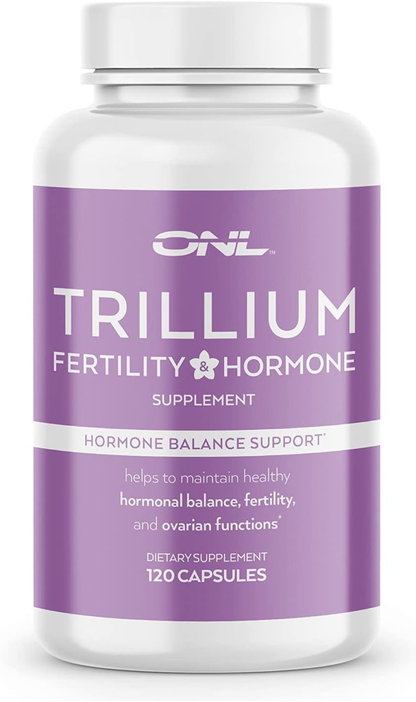 Trillium hedelmällisyys lisäravinteet naisille, Hormonitasapaino Inositoli kapselit, Potent Formula,120 kapselia 2000mg Myo-Inositoli