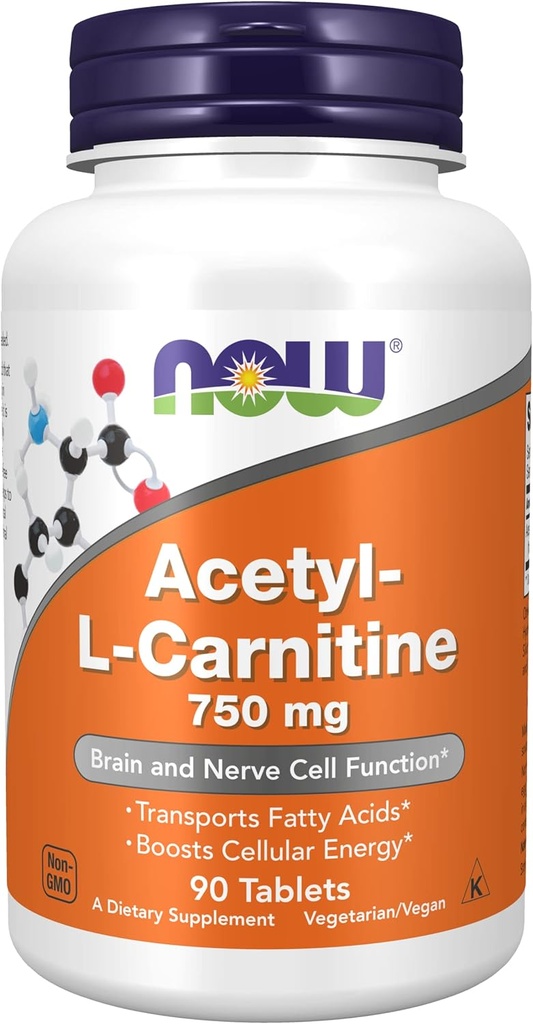 Nu livsmedel Acetyl-L-Carnitine 750 mg - 90 tabletter